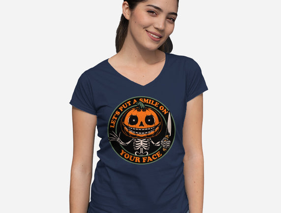 Smiling Creepy Pumpkin