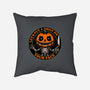 Smiling Creepy Pumpkin-None-Removable Cover w Insert-Throw Pillow-Studio Mootant