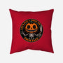 Smiling Creepy Pumpkin-None-Removable Cover w Insert-Throw Pillow-Studio Mootant