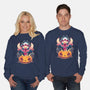 Sweet Pumpkin Experiment-Unisex-Crew Neck-Sweatshirt-Vallina84