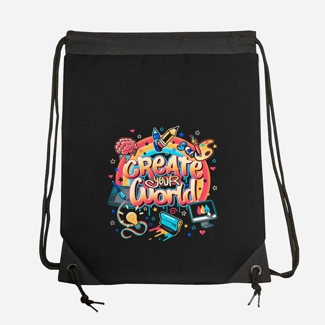 Create Your World-None-Drawstring-Bag-Getsousa!