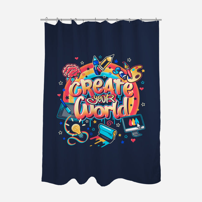 Create Your World-None-Polyester-Shower Curtain-Getsousa!