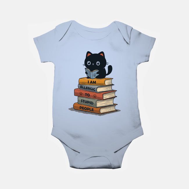 Allergic To Stupid People-Baby-Basic-Onesie-erion_designs