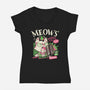 The Meows-Womens-V-Neck-Tee-Estudio Horta