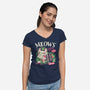 The Meows-Womens-V-Neck-Tee-Estudio Horta