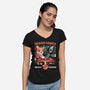 Bringing Friends Together-Womens-V-Neck-Tee-Heyra Vieira