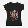 The Warrior-Womens-V-Neck-Tee-1Wing