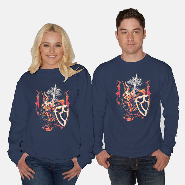 The Warrior-Unisex-Crew Neck-Sweatshirt-1Wing