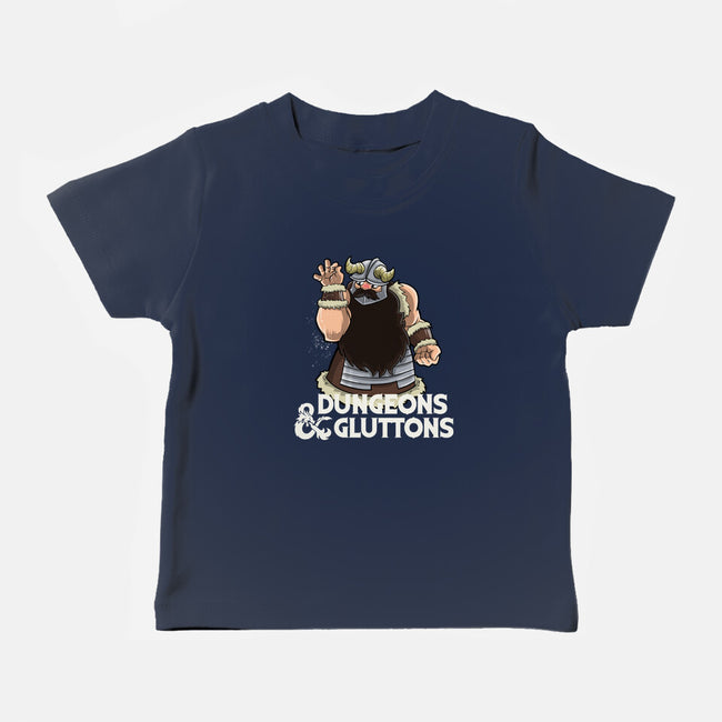 Dungeons And Gluttons-Baby-Basic-Tee-zascanauta