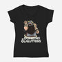 Dungeons And Gluttons-Womens-V-Neck-Tee-zascanauta