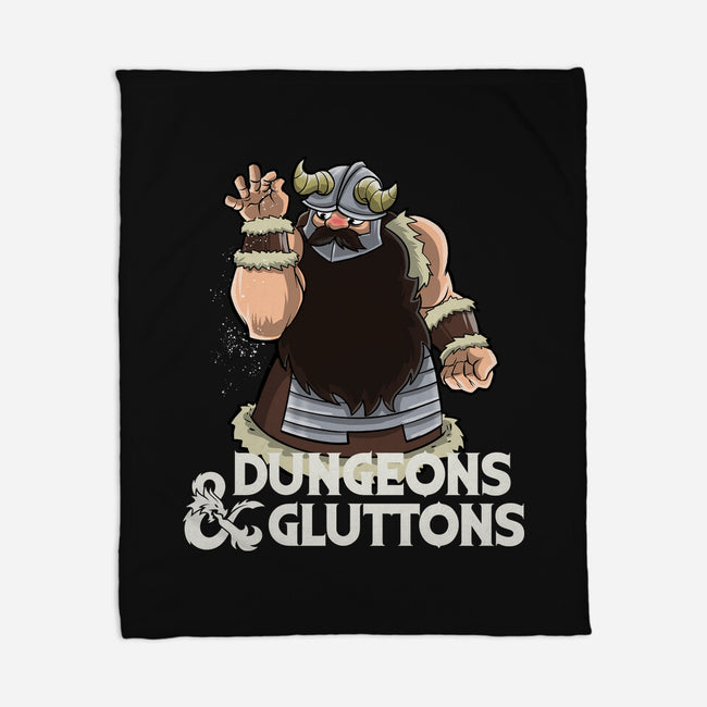 Dungeons And Gluttons-None-Fleece-Blanket-zascanauta