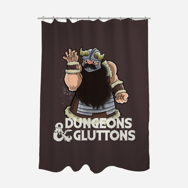 Dungeons And Gluttons-None-Polyester-Shower Curtain-zascanauta