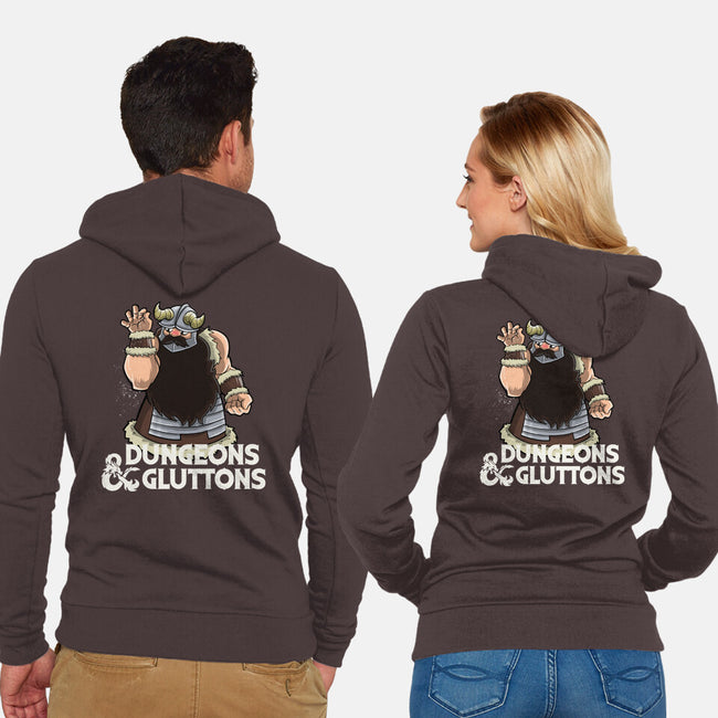 Dungeons And Gluttons-Unisex-Zip-Up-Sweatshirt-zascanauta