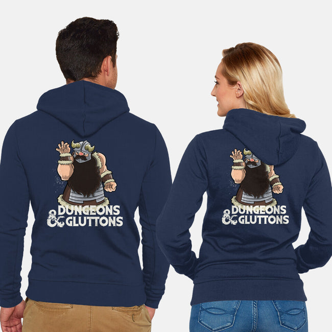 Dungeons And Gluttons-Unisex-Zip-Up-Sweatshirt-zascanauta