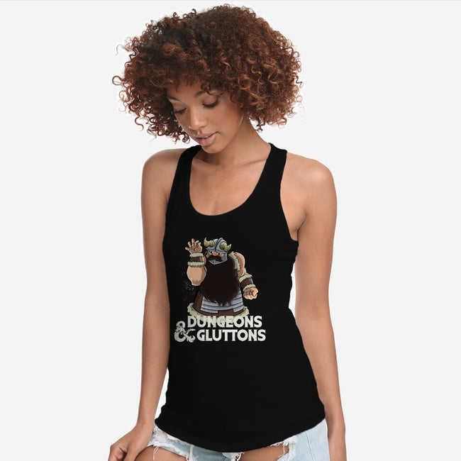 Dungeons And Gluttons-Womens-Racerback-Tank-zascanauta