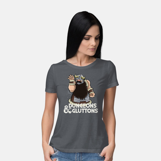 Dungeons And Gluttons-Womens-Basic-Tee-zascanauta