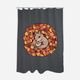 Squirrel Upon Autumn Leaves-None-Polyester-Shower Curtain-TechraNova