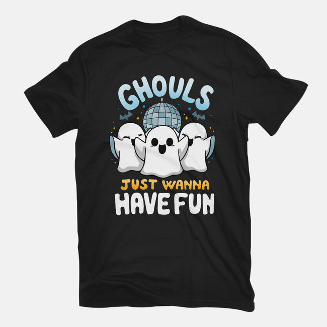 Fun Ghouls-Womens-Fitted-Tee-Vallina84