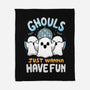 Fun Ghouls-None-Fleece-Blanket-Vallina84