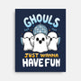 Fun Ghouls-None-Stretched-Canvas-Vallina84