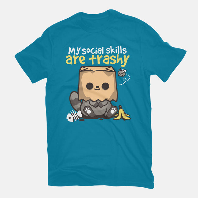 Trashy Social Skills-Womens-Fitted-Tee-NemiMakeit