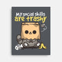 Trashy Social Skills-None-Stretched-Canvas-NemiMakeit