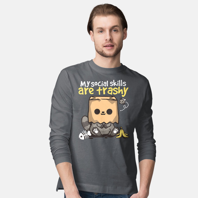 Trashy Social Skills-Mens-Long Sleeved-Tee-NemiMakeit