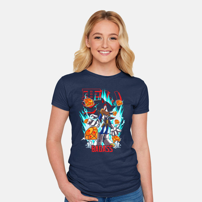 Hedgehog Badass-Womens-Fitted-Tee-Diego Oliver