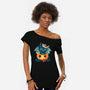 Dragon Pumpkin-Womens-Off Shoulder-Tee-Vallina84