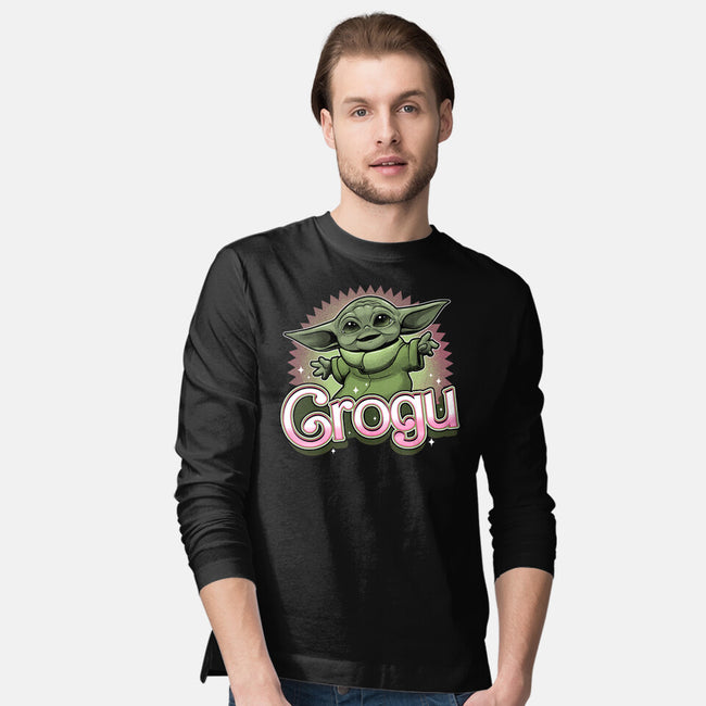 Grogu Doll-Mens-Long Sleeved-Tee-Astrobot Invention