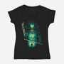 The Human Prey-Womens-V-Neck-Tee-dalethesk8er