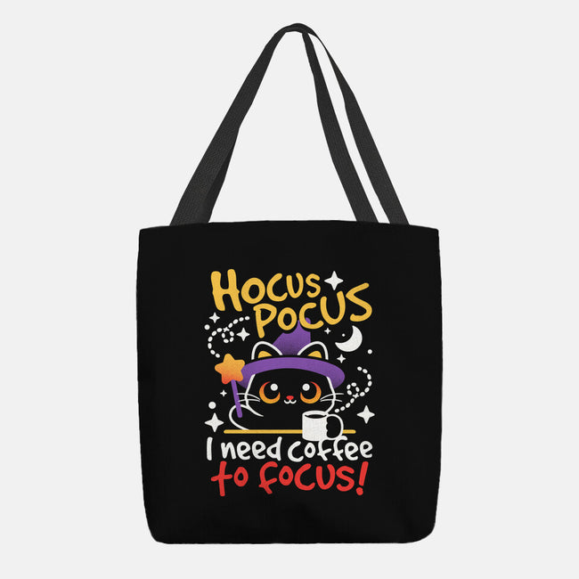 Need Coffee To Focus-None-Basic Tote-Bag-NemiMakeit