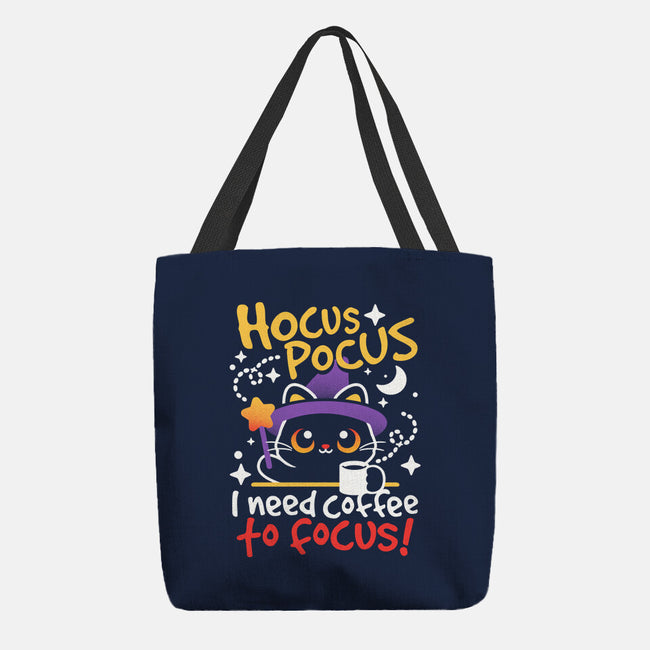 Need Coffee To Focus-None-Basic Tote-Bag-NemiMakeit