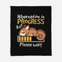 Hibernation In Progress Squirrel-None-Fleece-Blanket-NemiMakeit