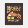 Hibernation In Progress Squirrel-None-Stretched-Canvas-NemiMakeit