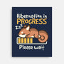 Hibernation In Progress Squirrel-None-Stretched-Canvas-NemiMakeit