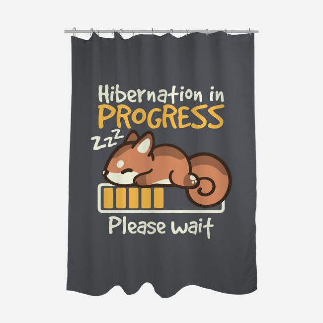 Hibernation In Progress Squirrel-None-Polyester-Shower Curtain-NemiMakeit