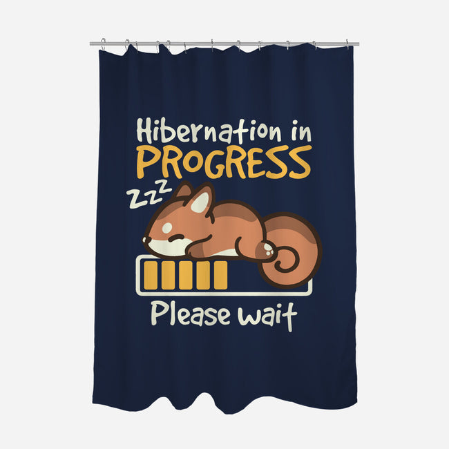 Hibernation In Progress Squirrel-None-Polyester-Shower Curtain-NemiMakeit