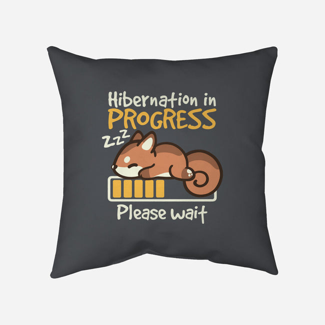 Hibernation In Progress Squirrel-None-Removable Cover w Insert-Throw Pillow-NemiMakeit