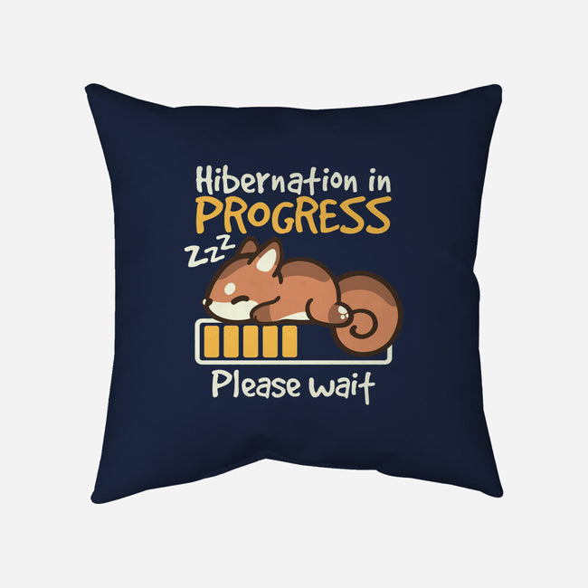 Hibernation In Progress Squirrel-None-Removable Cover w Insert-Throw Pillow-NemiMakeit