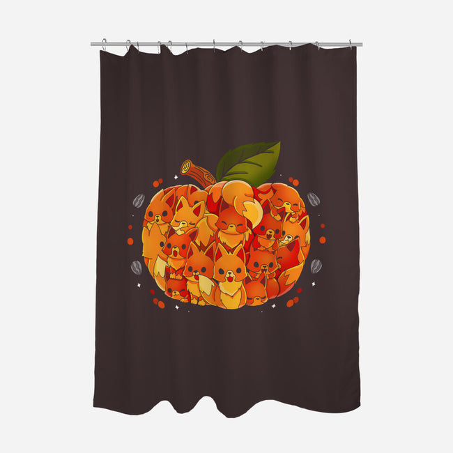 Harvest Of Foxes-None-Polyester-Shower Curtain-Vallina84