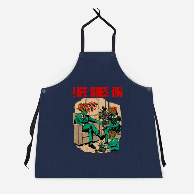 Among The Ruins-Unisex-Kitchen-Apron-Hafaell