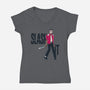 Slash It-Womens-V-Neck-Tee-teesgeex