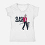 Slash It-Womens-V-Neck-Tee-teesgeex