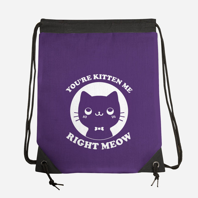 Kitten Me-None-Drawstring-Bag-Studio Mootant