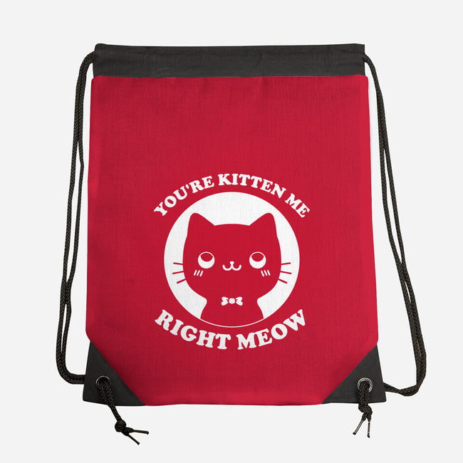 Kitten Me-None-Drawstring-Bag-Studio Mootant