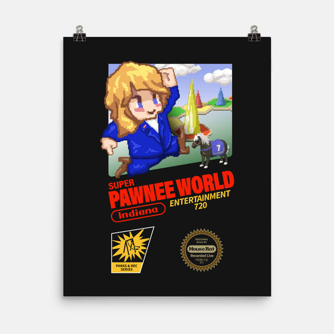 Super Pawnee World-None-Matte-Poster-ACraigL