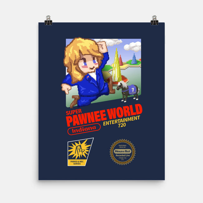 Super Pawnee World-None-Matte-Poster-ACraigL