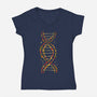 Autumn DNA-Womens-V-Neck-Tee-erion_designs