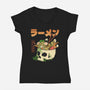 Ramen Forever-Womens-V-Neck-Tee-ilustraziz